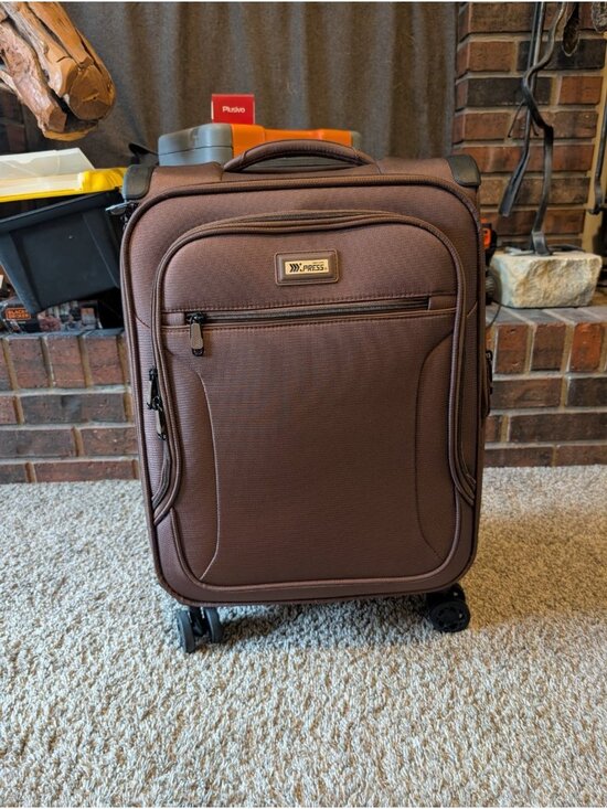 New York Press Other - New York Xpress XJ-1907 3PC Brown 22" Luggage, Expandable Soft case Spin Wheels